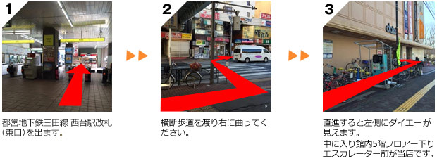 東京 板橋区 金のアヒル 西台店への道順 東京 板橋区 金のアヒル 西台店への道順画像