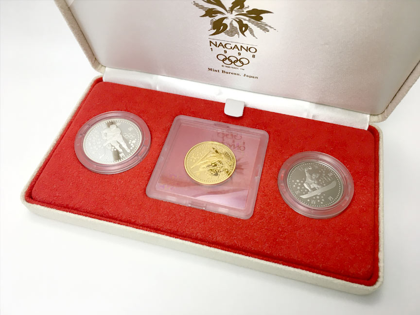 日本オリンピック開催記念初の金貨！長野オリンピック冬季競技大会記念金貨 | 記念硬貨の買取は金のアヒル