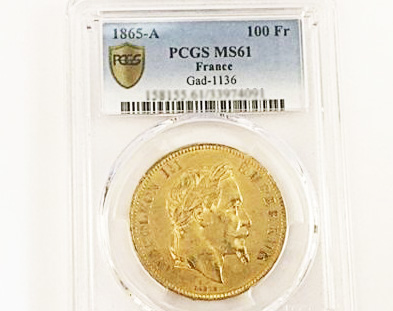 ナポレオン三世100フラン金貨