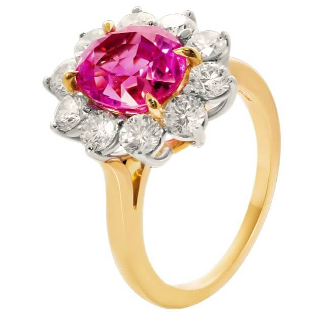 18金（K18）リング 宝石付