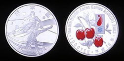 第5回アジア冬季競技大会記念プルーフ貨幣画像