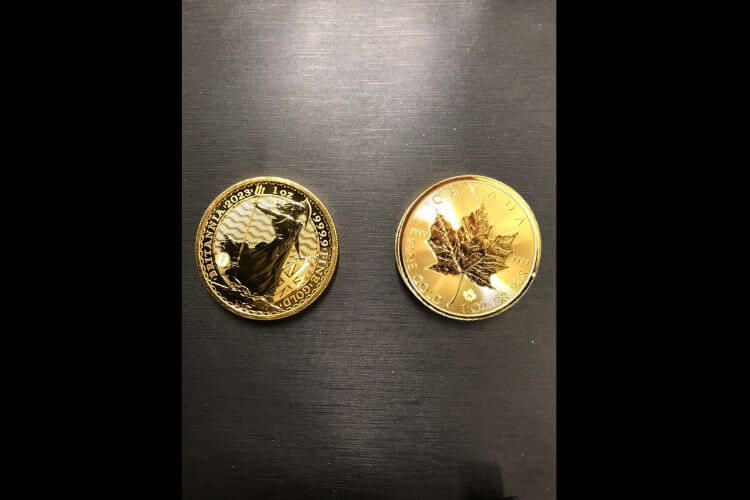 メイプルリーフ金貨 1oz,ブリタニア金貨 1oz