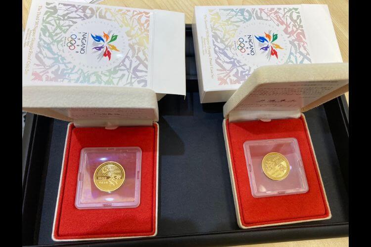 長野五輪冬季大会記念 1万円金貨 2枚
