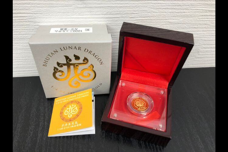 ブータン 1000ニュルタム カラー金貨