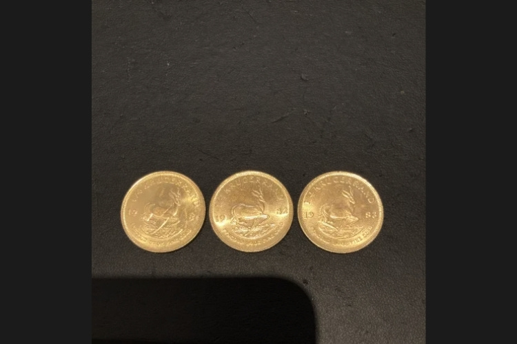 クルーガーランド金貨 1/4oz 3枚