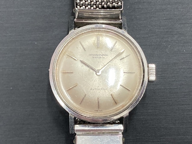 IWC 時計 アンティーク シルバー文字盤