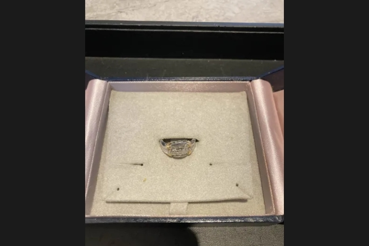 Pt900/K18 D0.55ct リング 6.8g