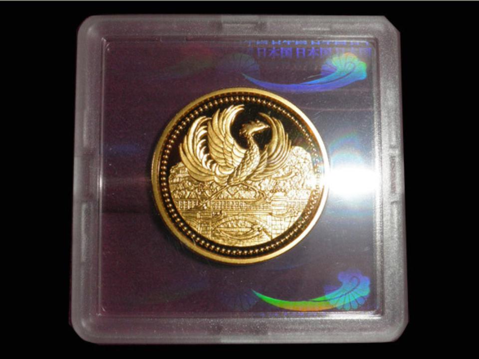 天皇陛下御在位20年金貨