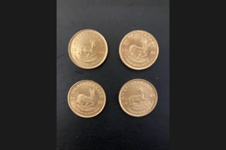 クルーガーランド金貨 1/4oz 4枚
