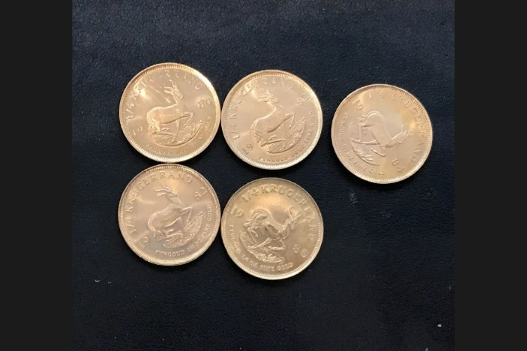 クルーガーランド金貨 1/4oz 5枚