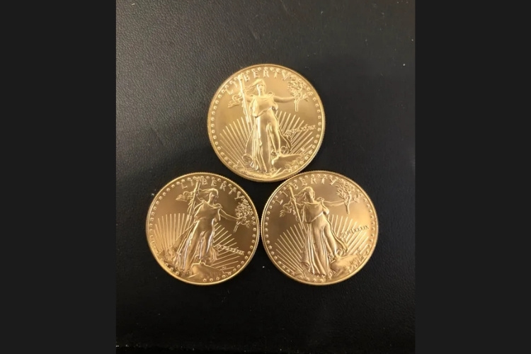 アメリカンイーグル金貨 1oz 3枚