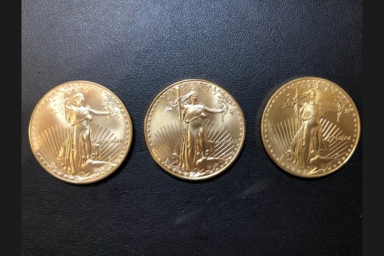 1oz アメリカンイーグル金貨 3枚