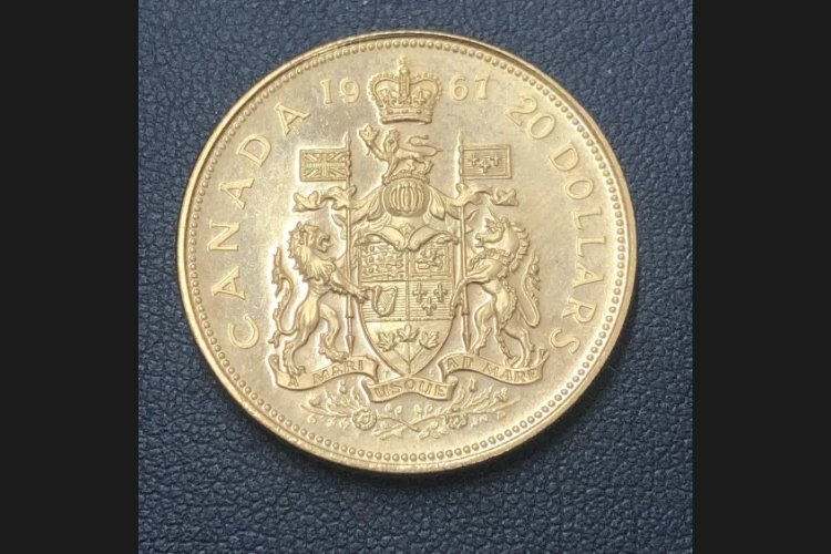 カナダ 1967 エリザベス2世 20ドル金貨