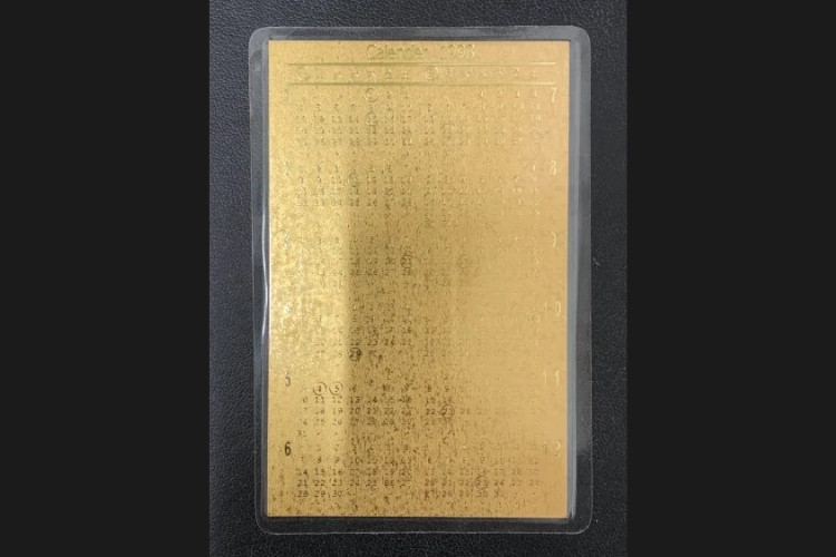 純金カレンダー 1g