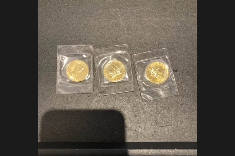 メイプルリーフ金貨 1/4oz 3枚