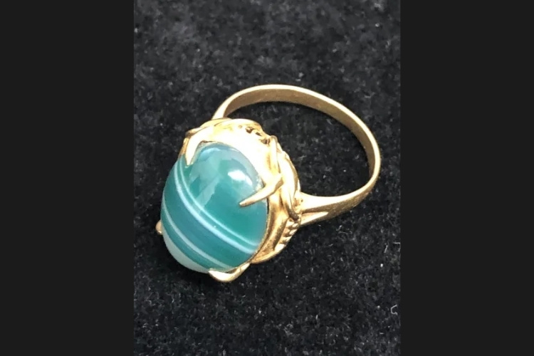 K18 石付きリング 5.4ｇ