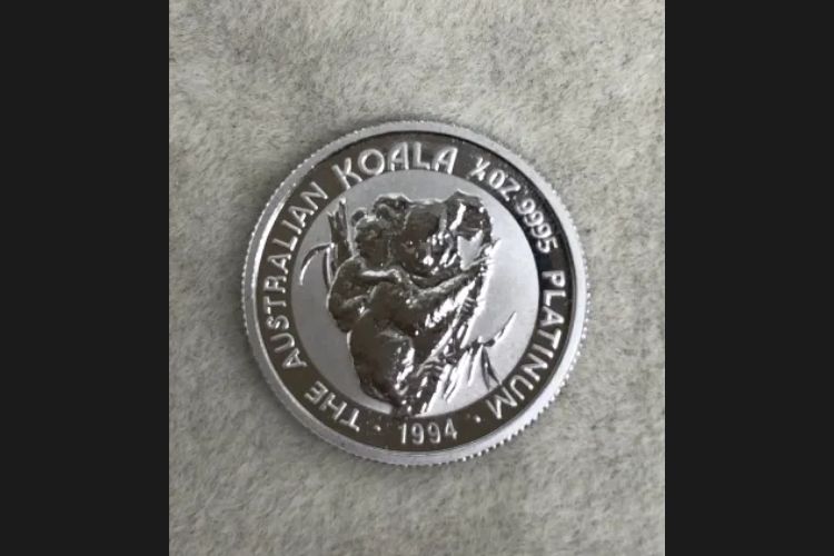 プラチナコアラコイン 1/4oz