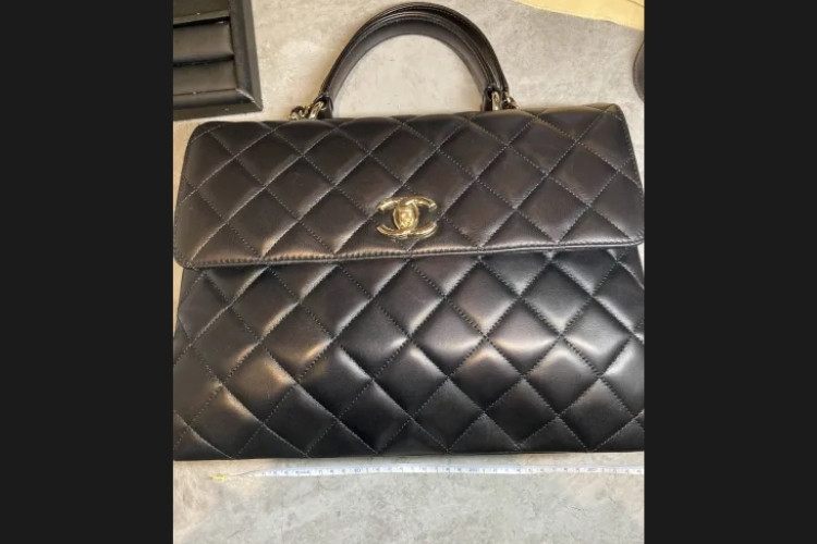 シャネル トレンディCC ラムスキン 2WAYハンドバッグ