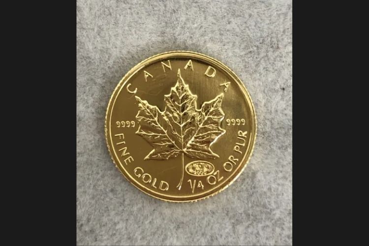 メイプルリーフ金貨 1/4oz