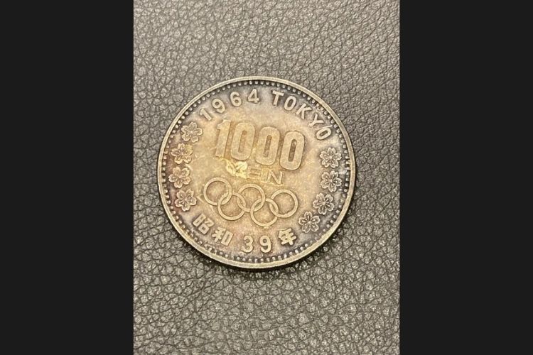 1964年東京五輪千円銀貨