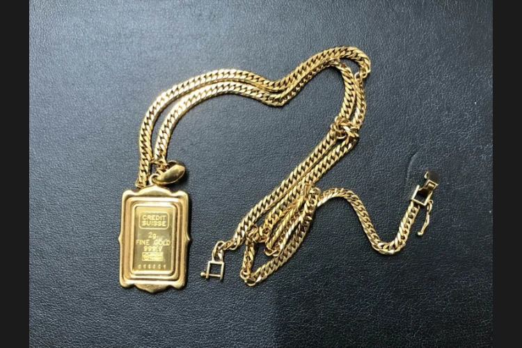 クレディス2gインゴット, K18 ネックレス 24g