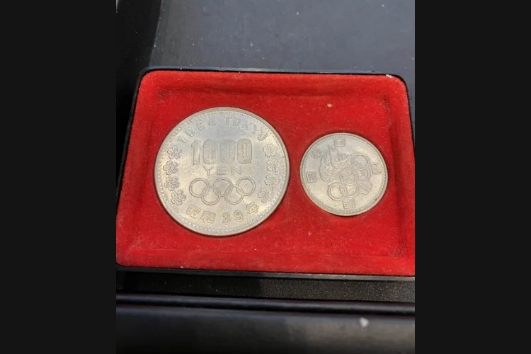 1964年 東京オリンピック千円銀貨＆100円銀貨