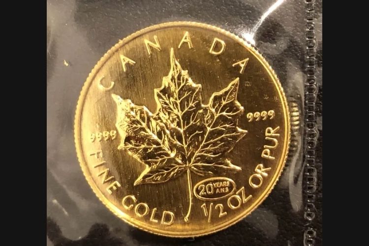 メイプルリーフ金貨 1/2oz