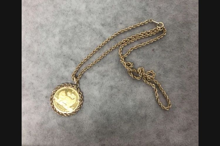 マン島キャット金貨1/10oz付 K18 ネックレス 3.4g
