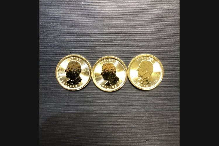 メイプルリーフ金貨1/10oz 3枚